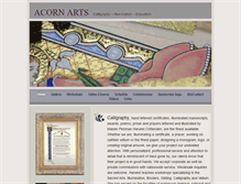 Tablet Screenshot of acornarts.org